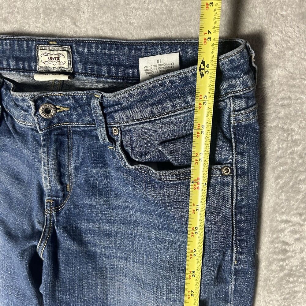 Y2K Women’s Levi’s Low Boot Cut 545 Dark Denim Jeans 2000S Western Size 10  - Picture 7 of 13